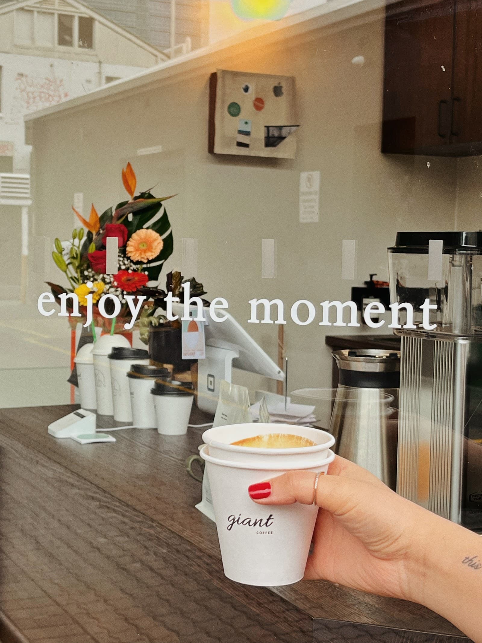 giant coffee — Northbridge, Perth