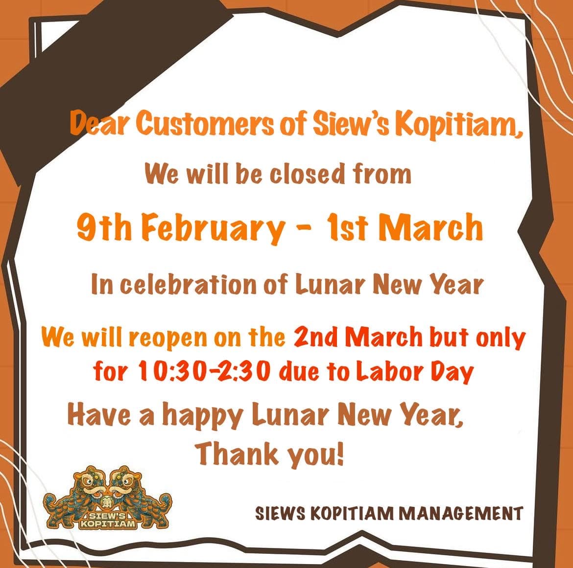 Siew’s Kopitiam — Northbridge, Perth