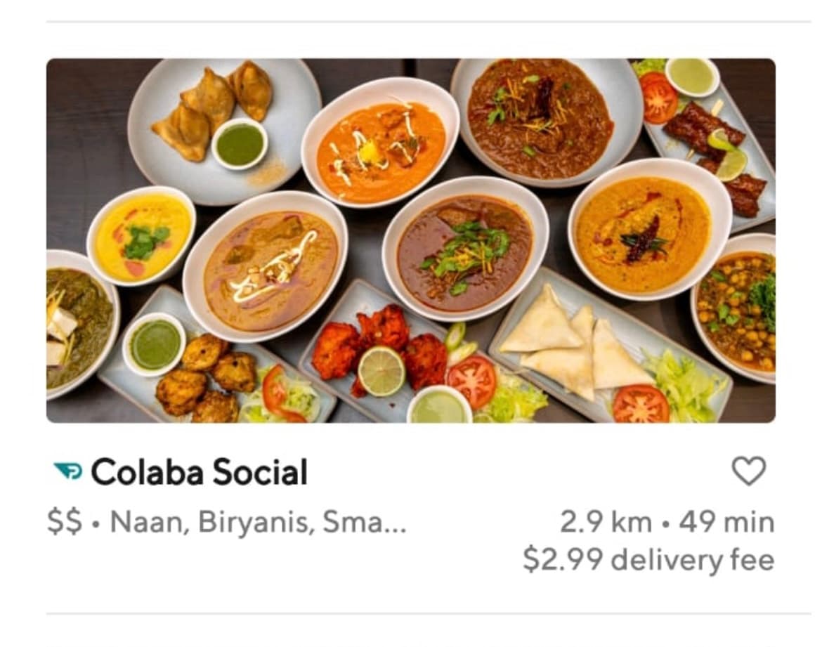 Colaba Social Indian Brasserie — Victoria Park, Perth